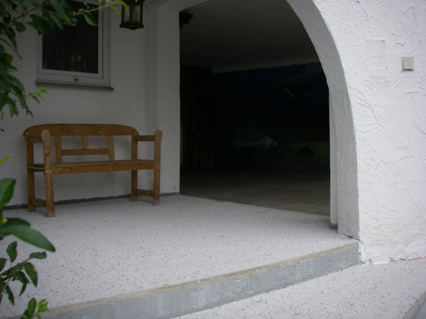 Restposten Steinteppich weiß inkl. Versiegelung