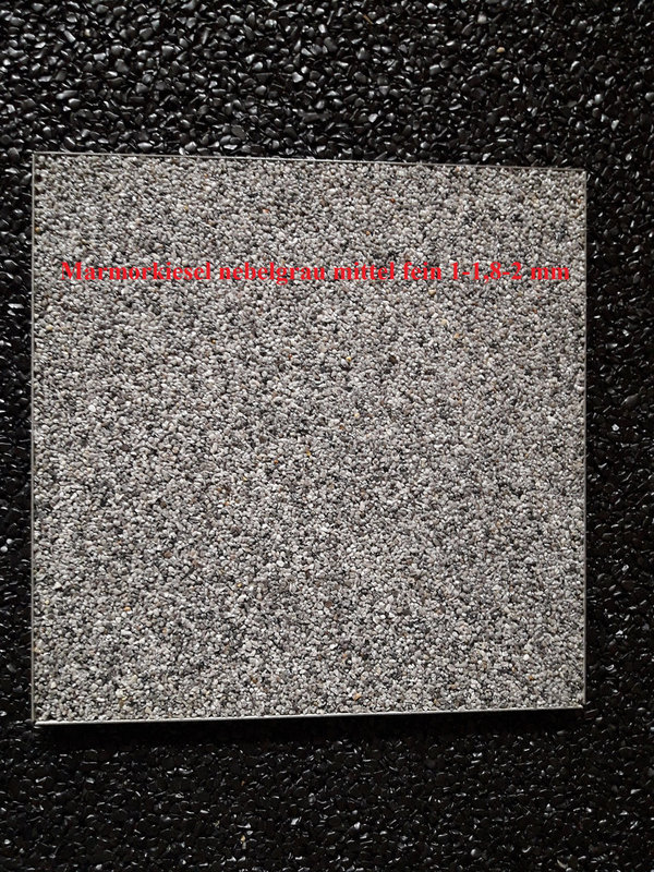 Steinteppich Marmorkiesel Farbmuster fein 1-1,8-2 mm